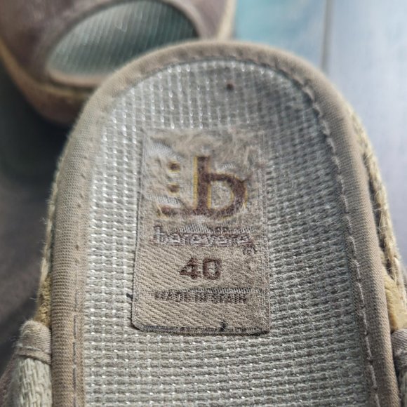 Berevere slingback peep-toe espadrille sandals - Picture 3 of 3